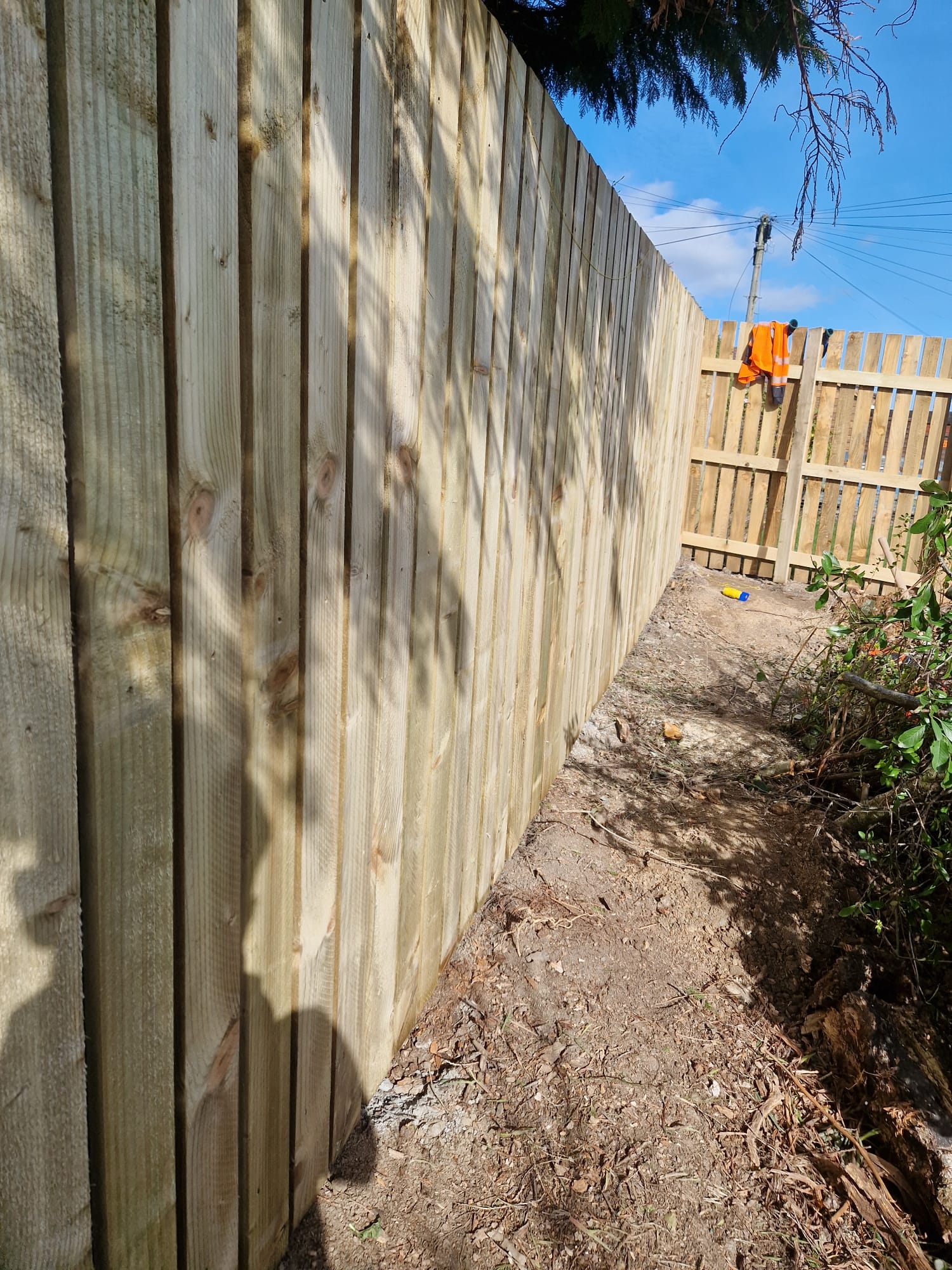 Fencing project completed by Highland Tree & Garden Services in Perthshire