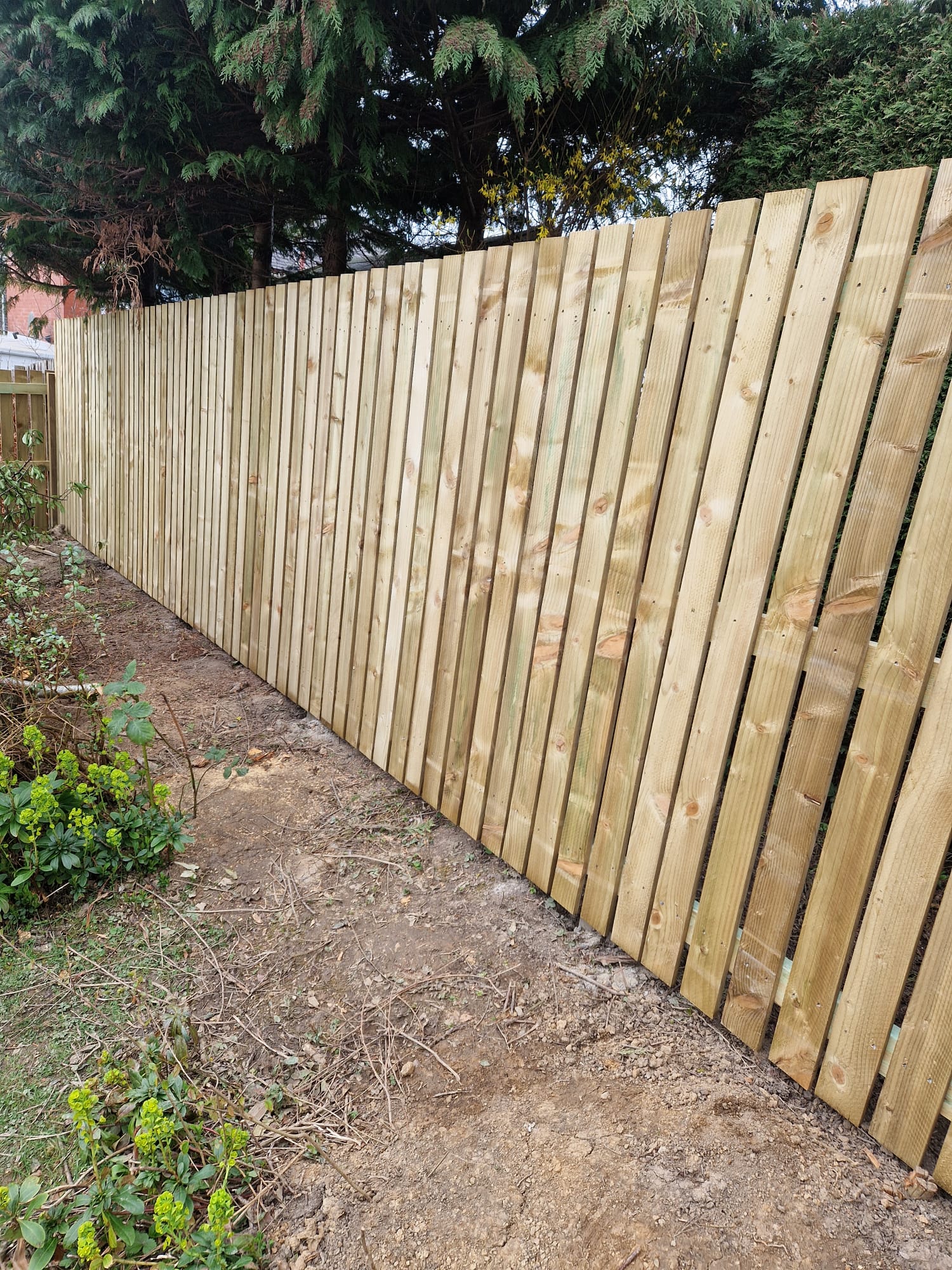 Fencing project completed by Highland Tree & Garden Services in Perthshire